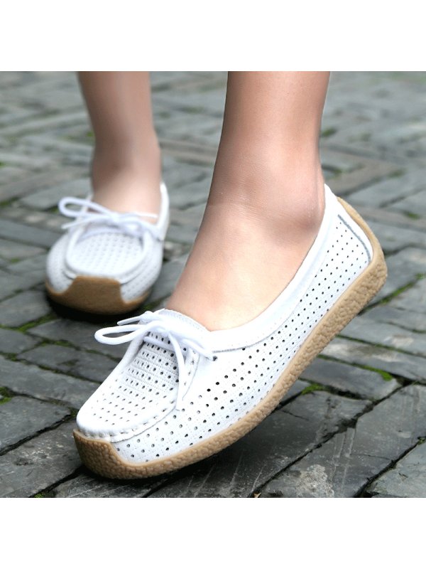 

Hollow bow knot flats