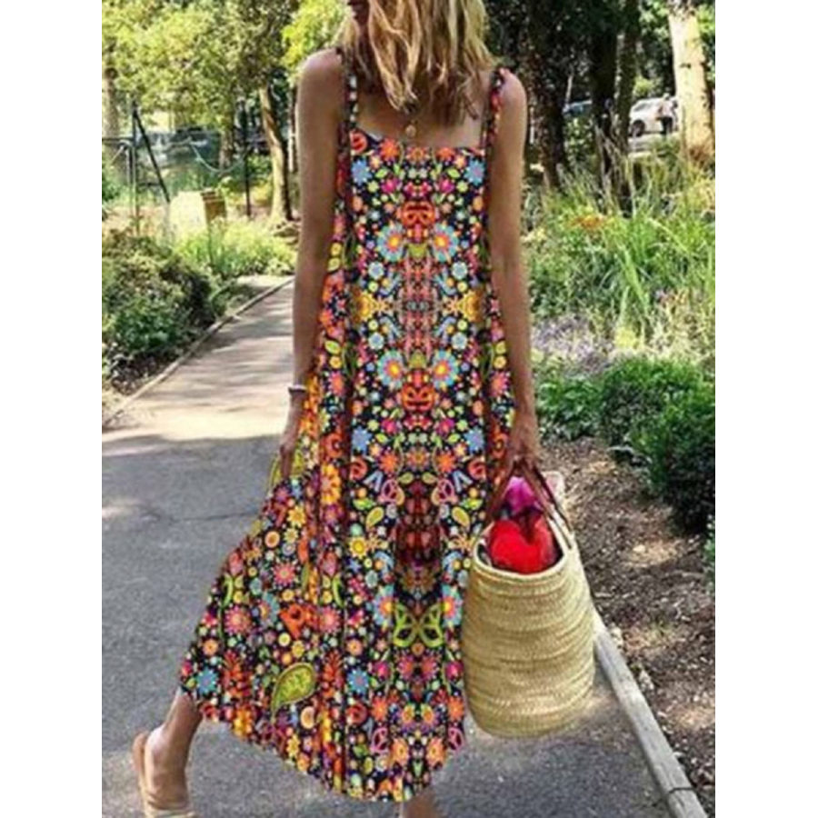 2020 Summer Vintage Printed Maxi Dress