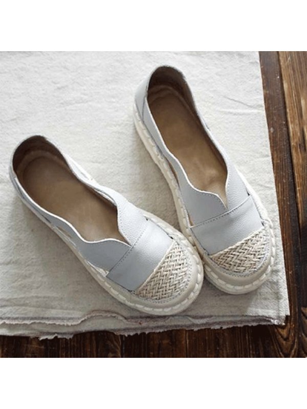 

Retro flat comfortable single shoes