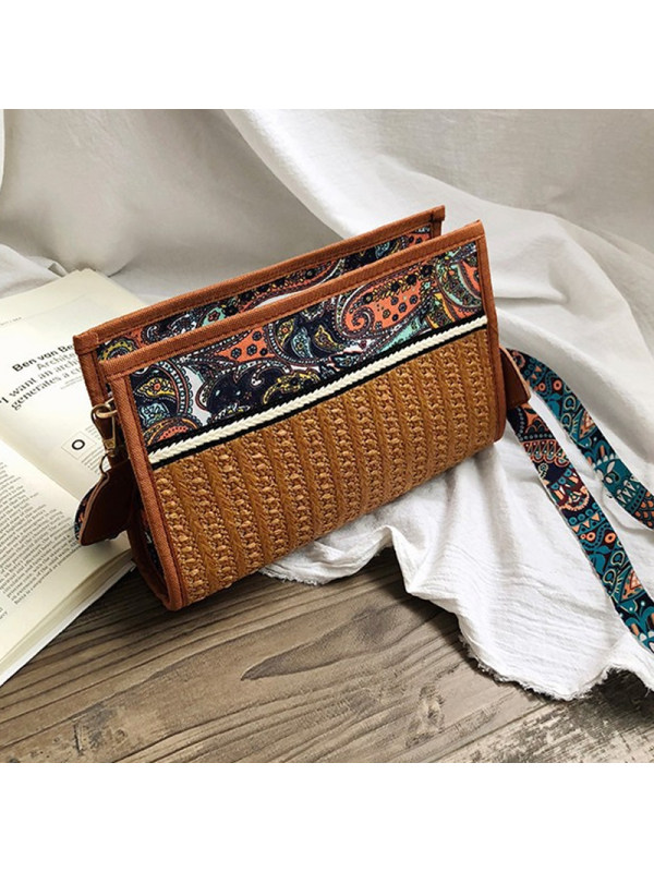 

All-match Simple Ethnic Style Woven Bag