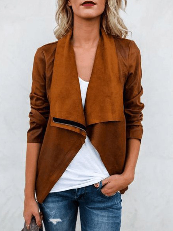 

Lapel Zips Jacket