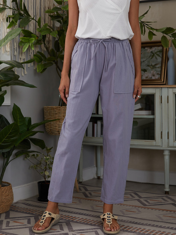 

Casua High Waist Pocket Loose Pants