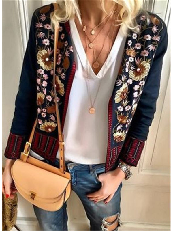 

Autumn And Winter Fashion Printing Family Style Jacket