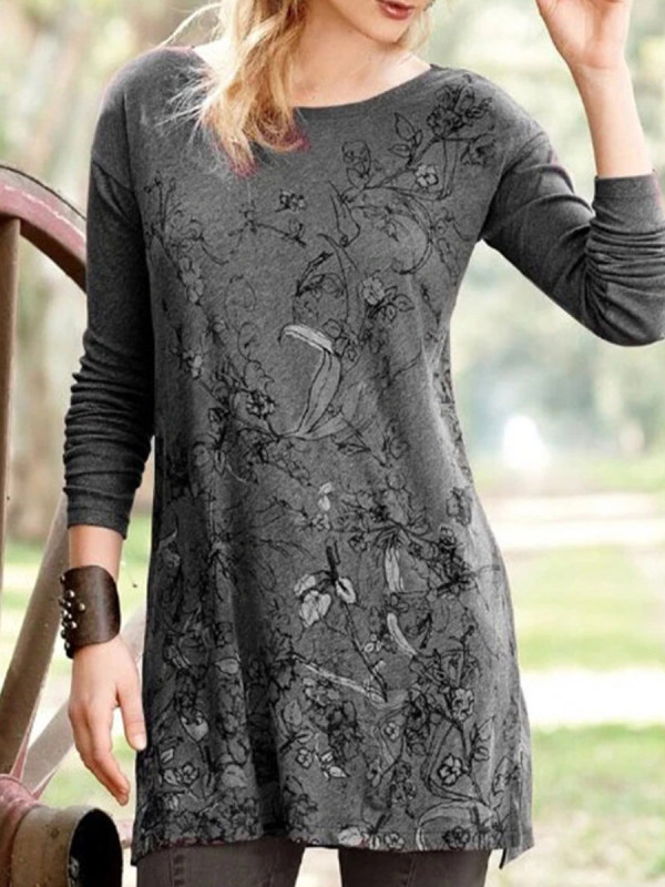 

Casual Long Sleeve Printed T-shirt