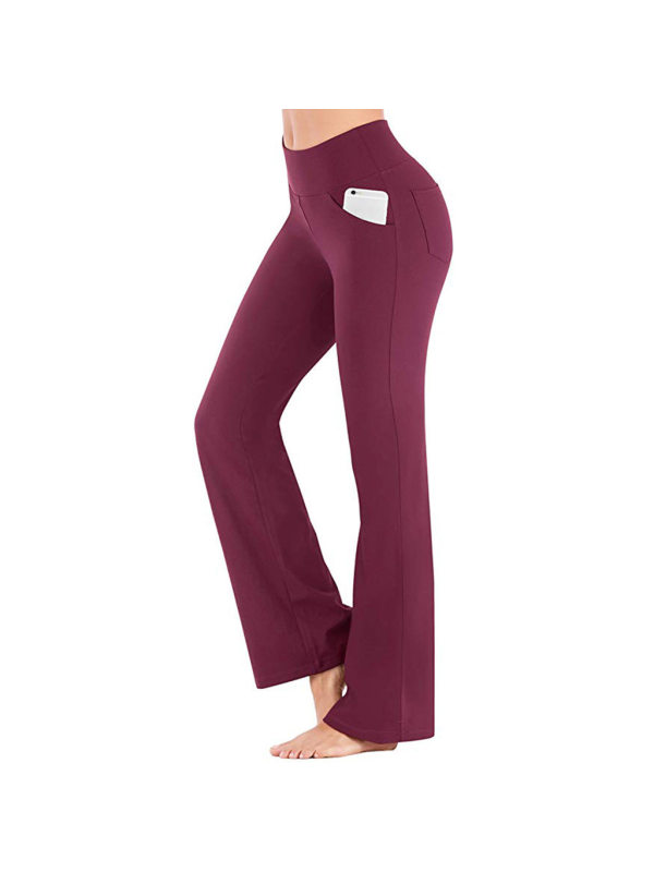 Slim wide leg pants casual yoga pants - holapick.com