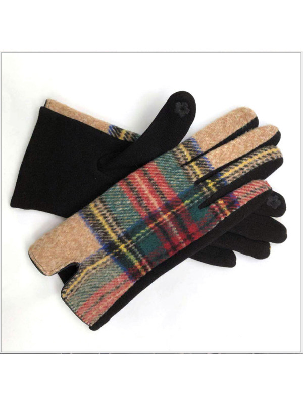 

Plaid Fashion Warm Gloves