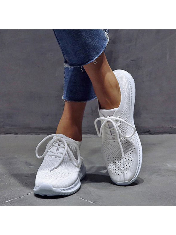 

Casual lace-up breathable women's shoes
