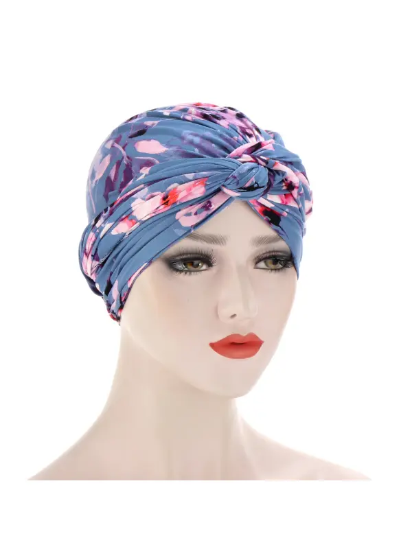 Fashionable Printed Cotton Headscarf - Charmwish.com 