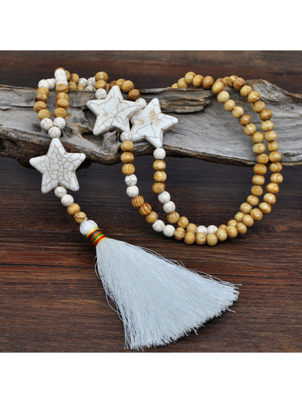 

Vintage Tassel Five-pointed Star Necklace