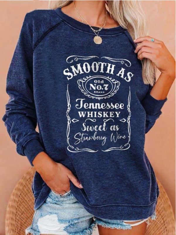 

Casual Letter Print Long Sleeve Sweatshirt