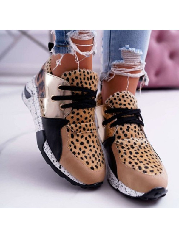 

Casual Color Matching Platform Daddy Shoes