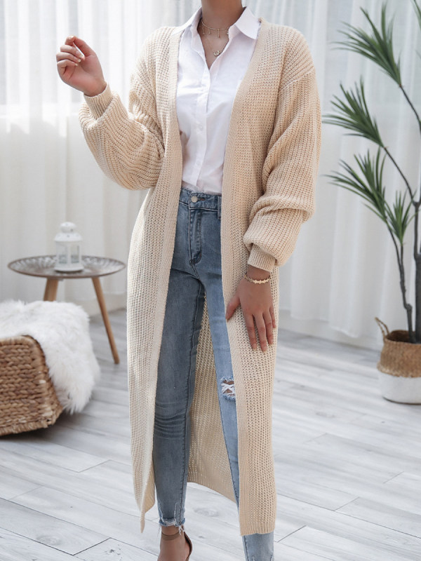 

Long Sleeve Casual Knitted Cardigan