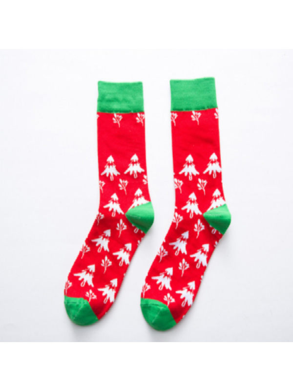 

Christmas Snowflake Tree Socks