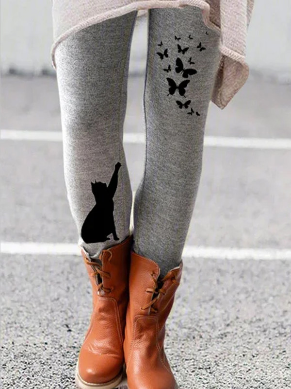 

All-Match Cat Print Leggings