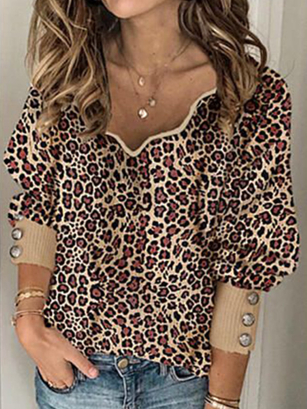 

Fashion Leopard Print Sweater