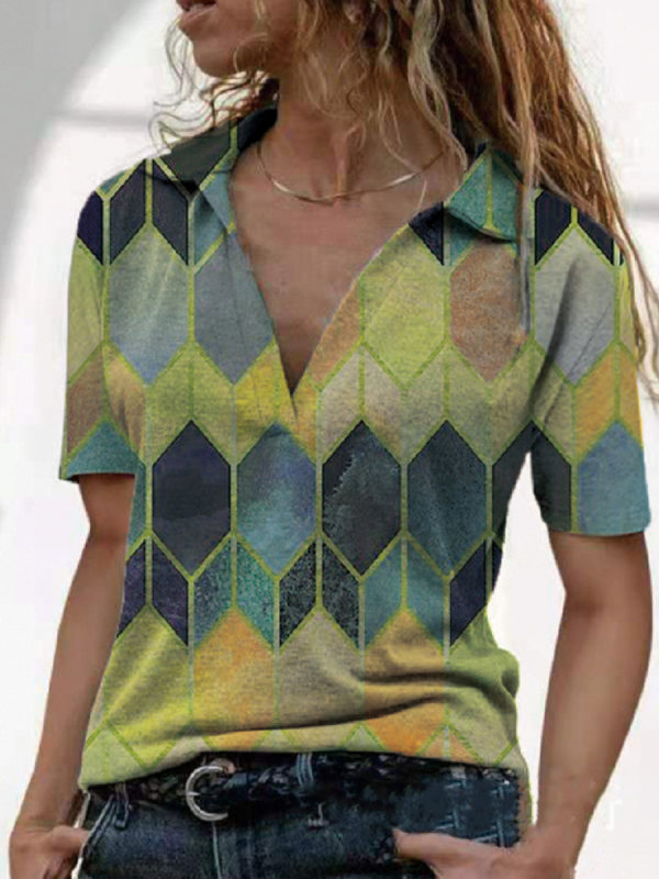 

Vintage Print Short Sleeve Shirt