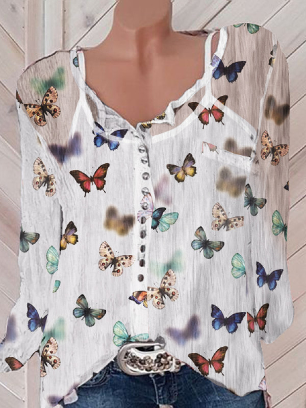 

Women‘s Casual Printed Colour Blouse