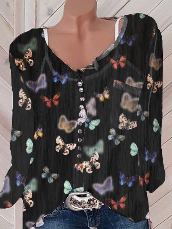 

Women‘s Casual Printed Colour Blouse