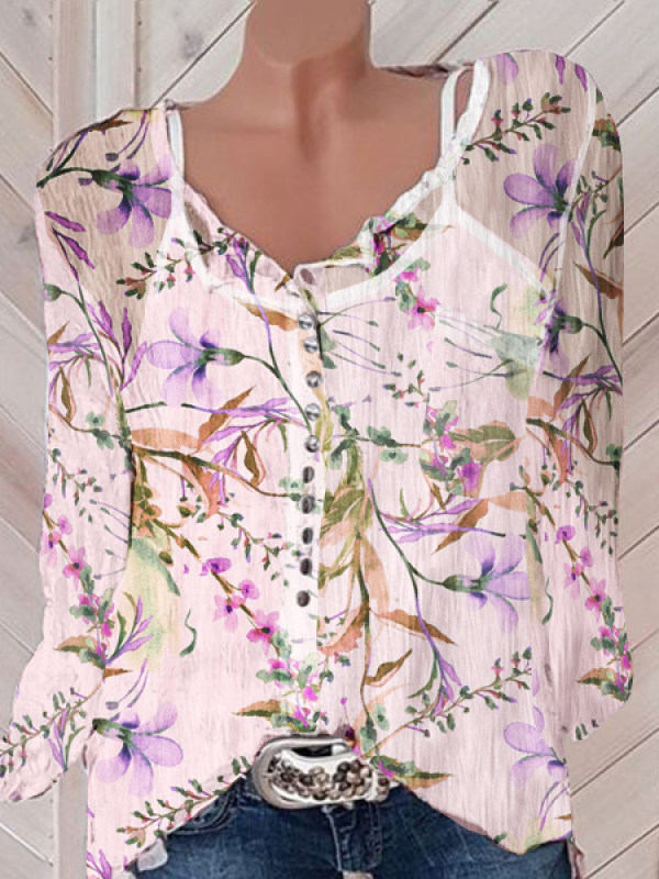 

Women‘s Casual Printed Colour Blouse