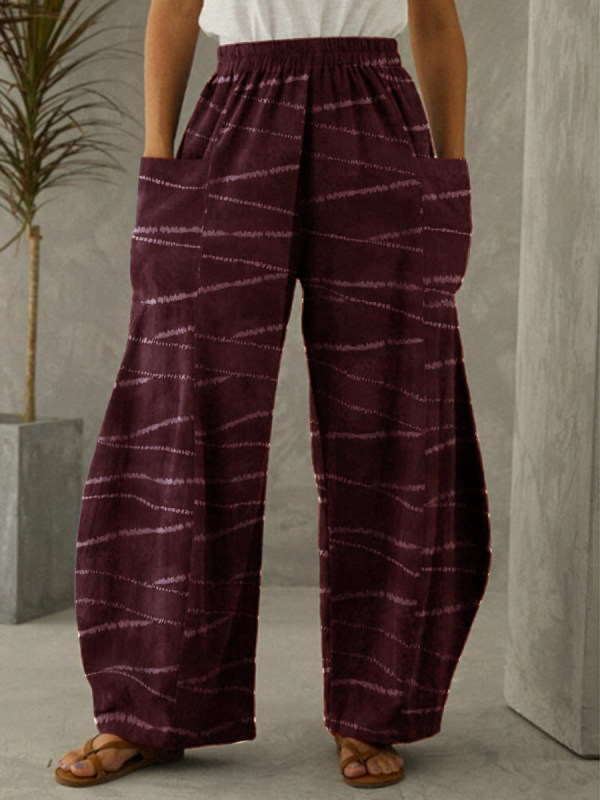 

Ladies tie-dye printed trousers