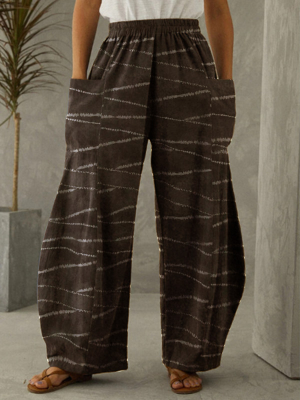 

Ladies tie-dye printed trousers