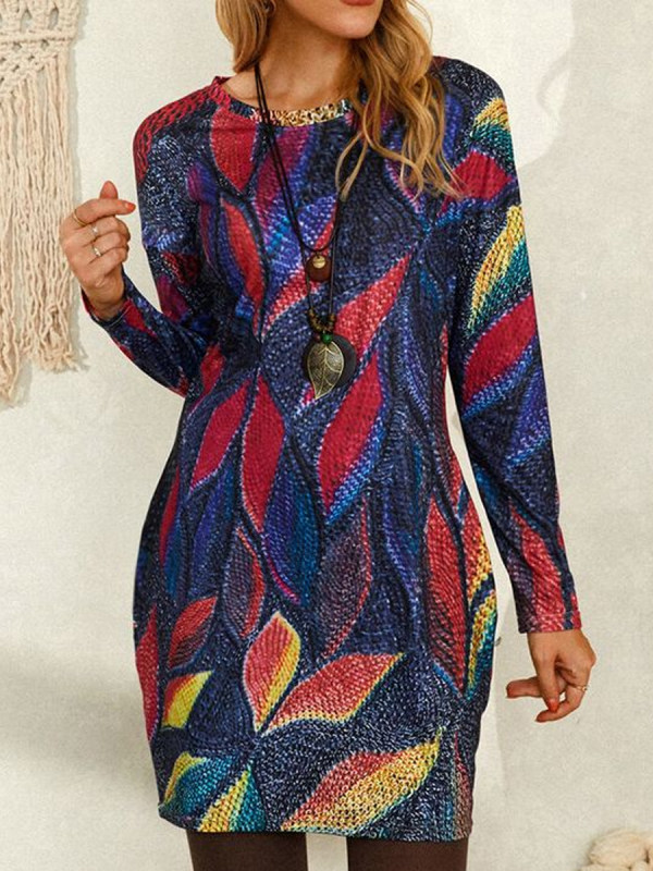

Casual Printed Long-Sleeved T-Shirt