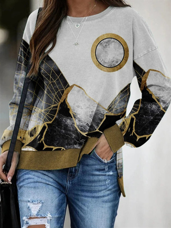 

Fashion Printed Long Sleeve Sweatshirt