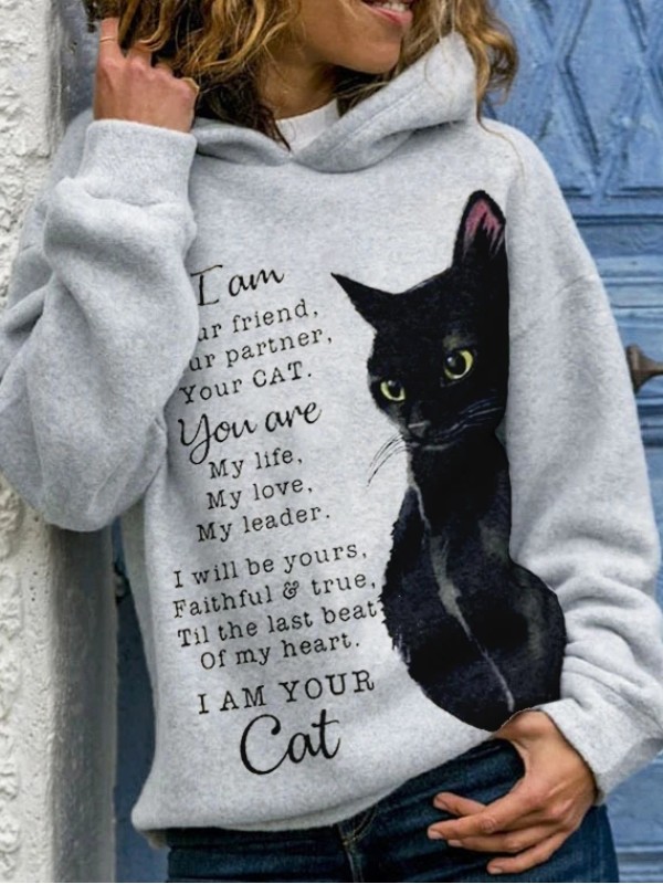 

Modern Casual Printed Color Long Sleeve Sweatshirt