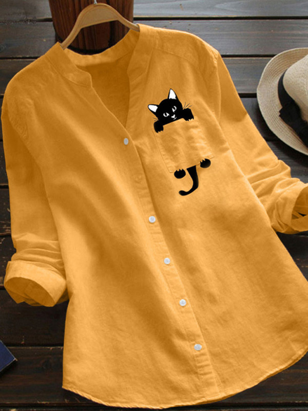 

Fashion Print Thin Blouse