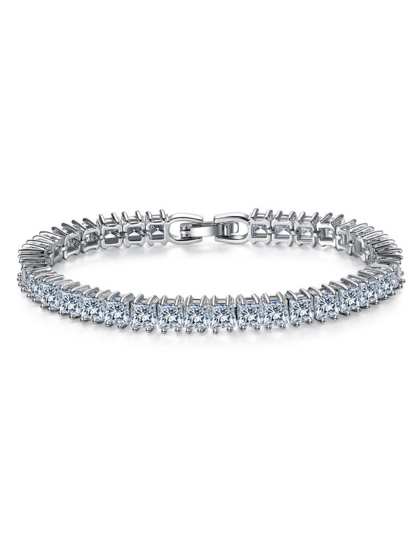 

Simple fashion square zircon personality bracelet