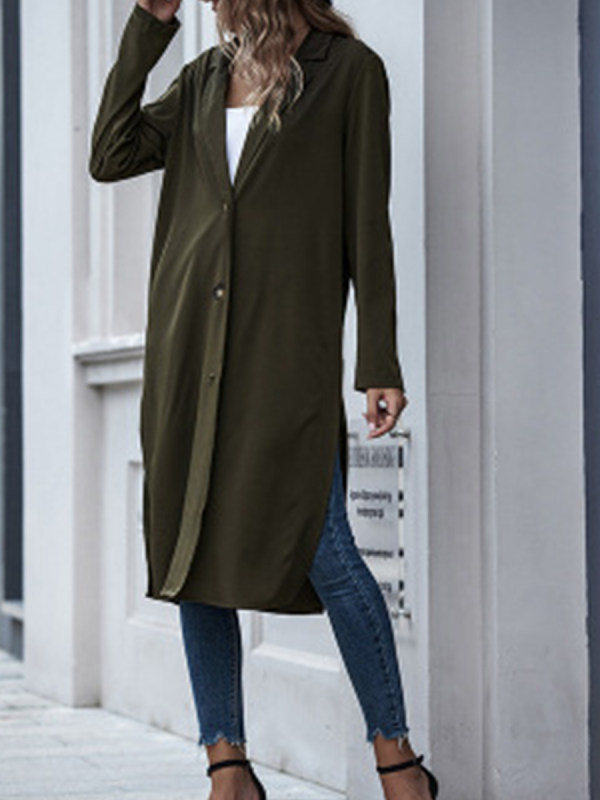 

Fashion casual all-match long cardigan