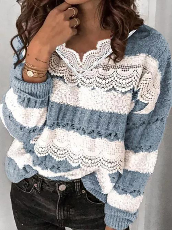 

Women's casual regular applique sweater