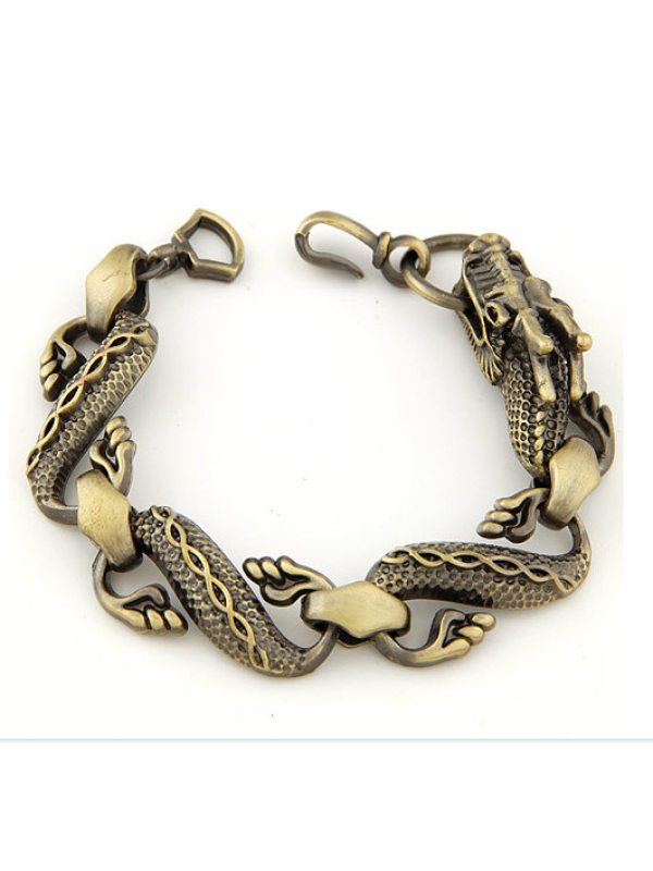 

European and American fashion metal auspicious dragon temperament bracelet