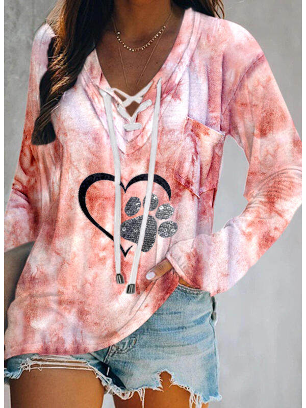 

Colorful tie-dye long-sleeved shirt