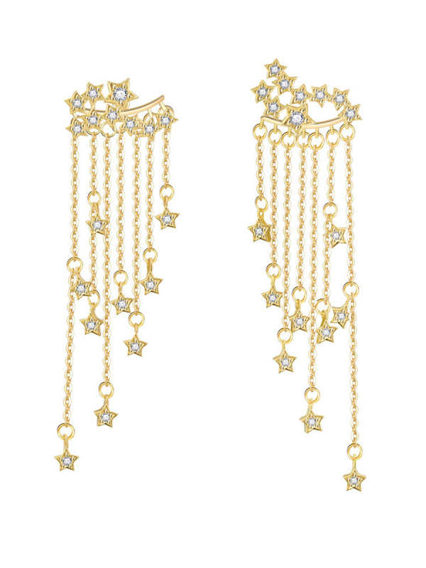 

Long Tassel Two ways wear Earrings