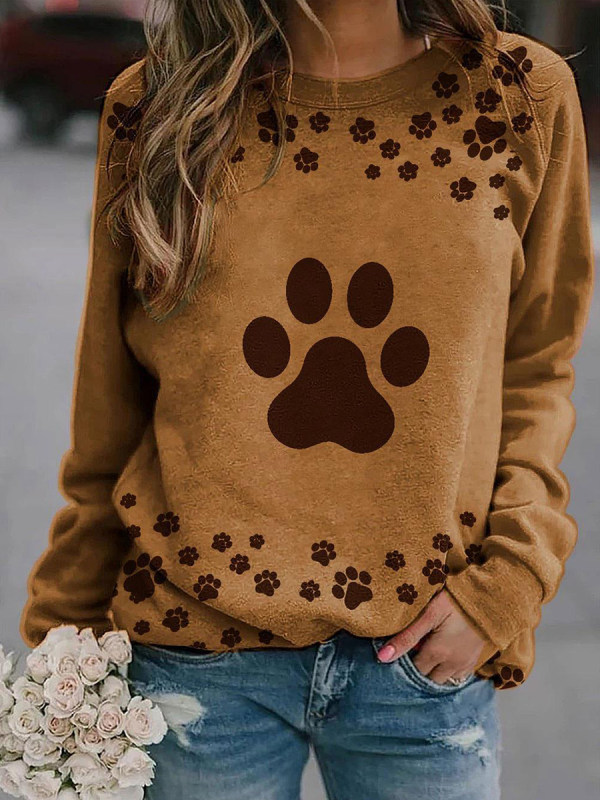 

Women Casual Print Long Sleeve T-shirt