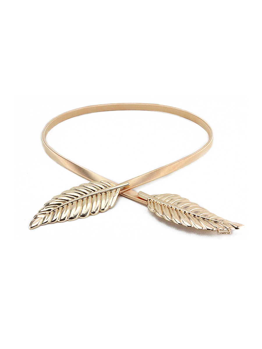Metal Leaf Elastic Belt