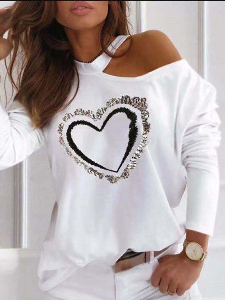 Long Sleeve Crew Neck Plus Size Casual Sweatshirts