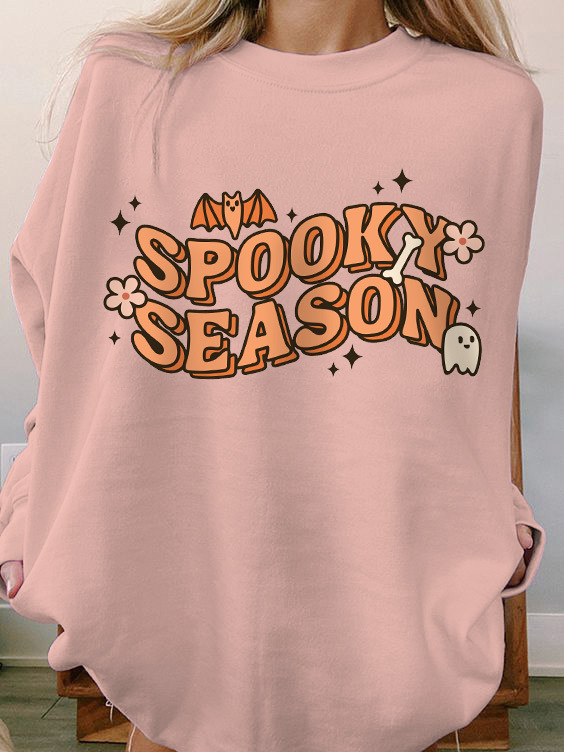 Women's Spooky Season Halloween Print Casual Sweatshirt