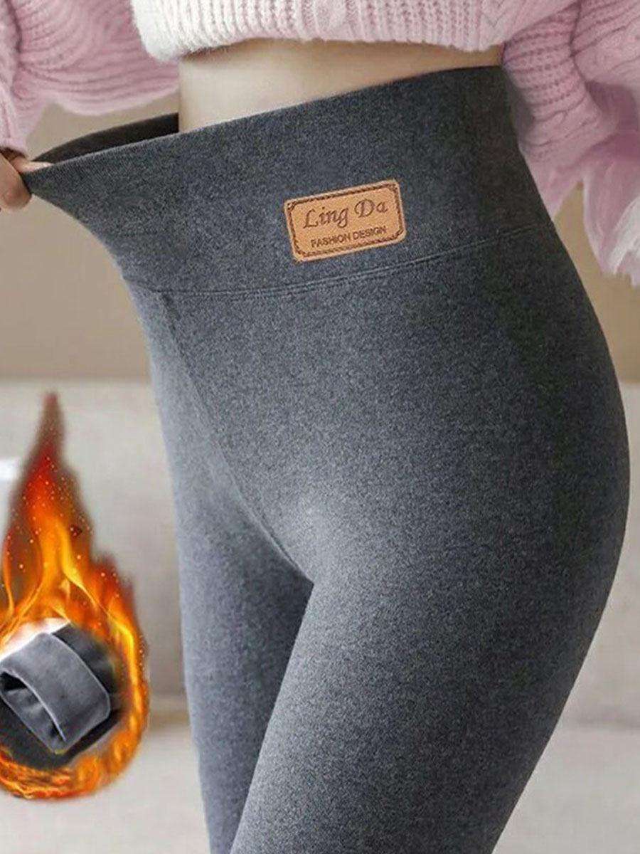 New Fashion Casual Plus Cashmere Wild Trousers Women