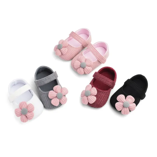 Woolen Flower Princess Baby Shoes Baby Shoes Soft Sole Baby Toddler Shoes😗 - Godeskplus.com 
