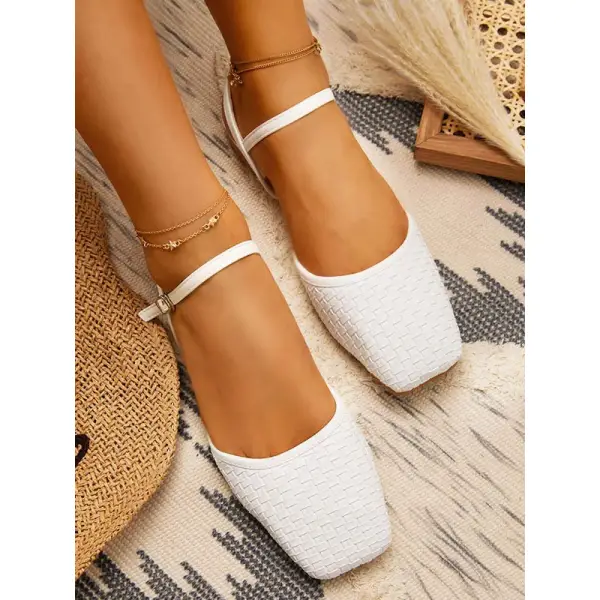 Cross Weave Flats - Godeskplus.com 