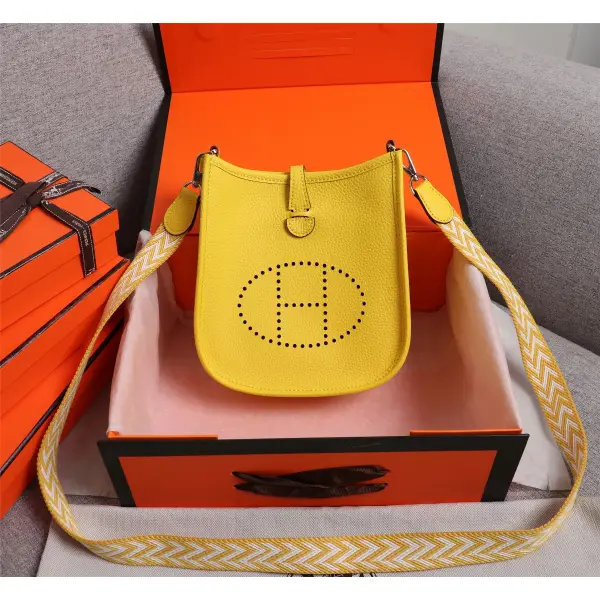 💰2000 Hermes Evelyne Mini 🔥All-match Summer Fried Street Style Evelyne Mini Imported Cowhide Feels Super - Godeskplus.com 