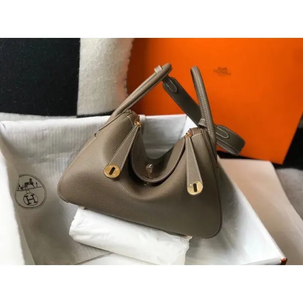 💰3700 Hermès (Stock) 26cm Lindy Calfskin Super Soft And Delicate Quality Bar Da[rose][rose - Godeskplus.com 