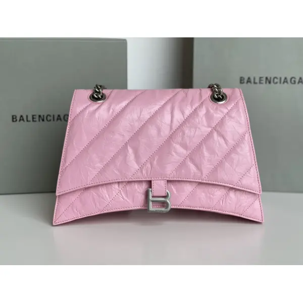 [Medium Oil Wax Powder] 𝐁𝐚𝐥𝐞𝐧𝐜𝐢𝐚𝐠𝐚 Crush The Most Fragrant Hourglass Chain Bag 🛍 From Paris World - Godeskplus.com 