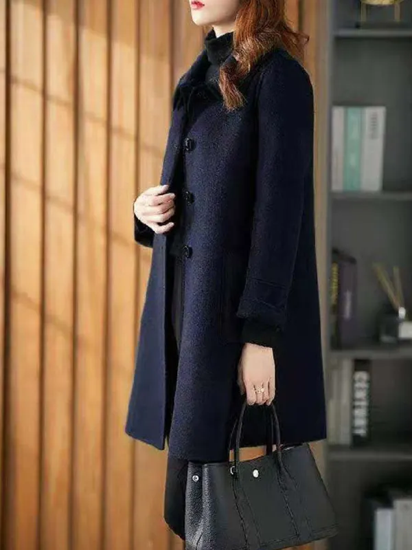 Fall/Winter Fashion Solid Color Woolen Coat - Fashionmia.chimpone.com 