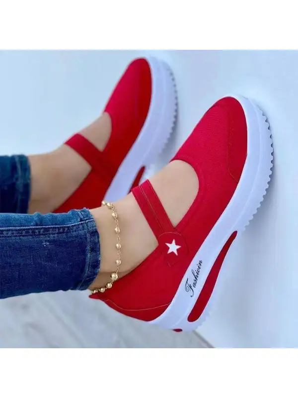 Summer Casual Solid Color Wedge Round Toe Shoes - Gethefashion.chimpone.com 