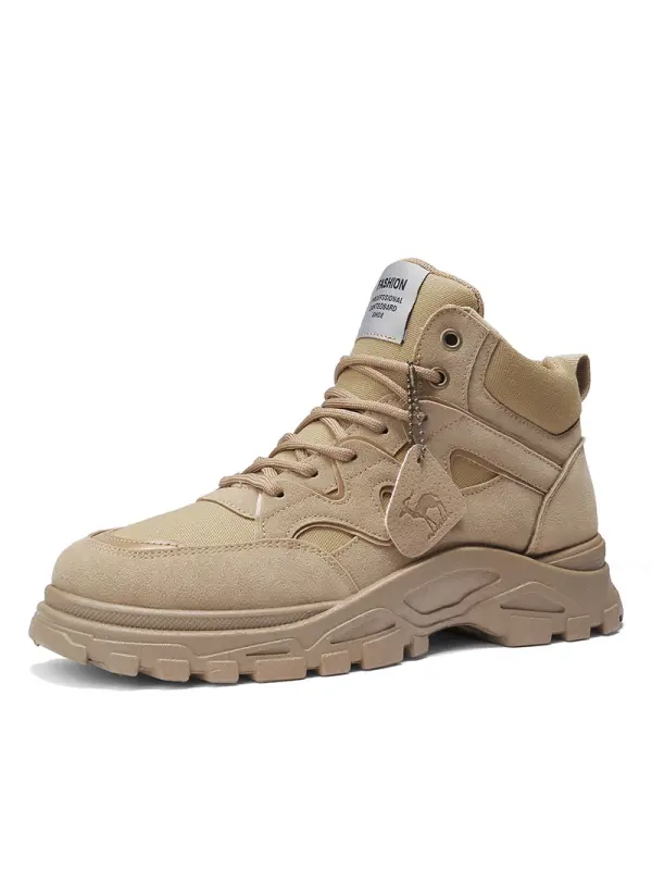 Men's Desert Platform Ankle Boots - Godeskplus.com 