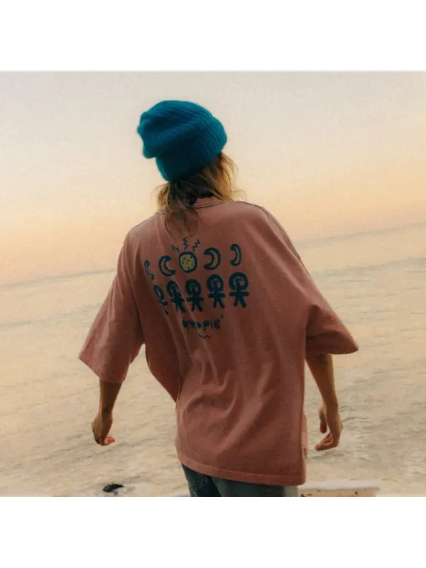 Retro Oversized Surf T-Shirt - Godeskplus.com 